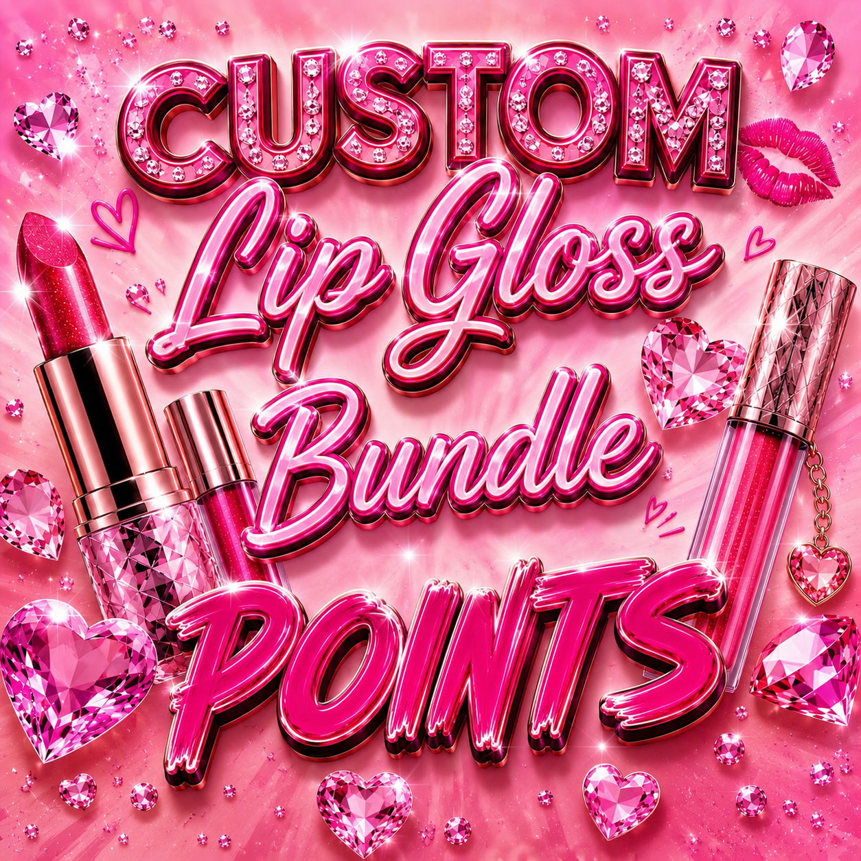 Custom Lip Gloss Bundle Points (Tik Tok Live)